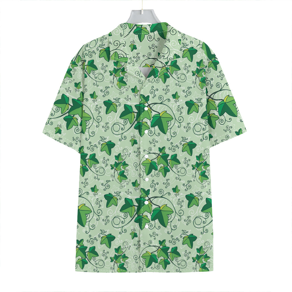 Christmas Ivy Leaf Pattern Print Hawaiian Shirt