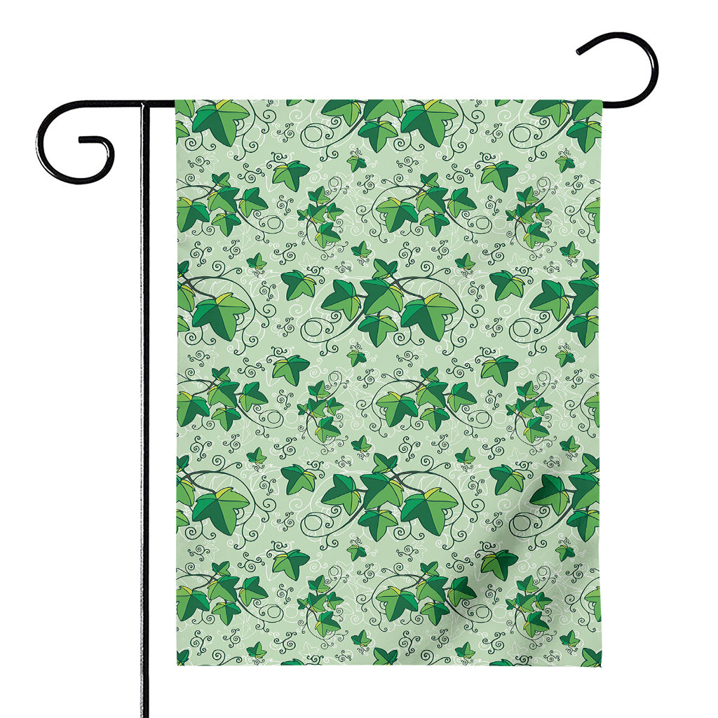 Christmas Ivy Leaf Pattern Print House Flag