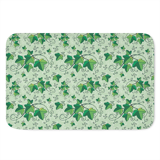 Christmas Ivy Leaf Pattern Print Indoor Door Mat