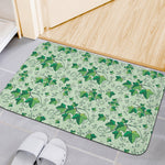 Christmas Ivy Leaf Pattern Print Indoor Door Mat