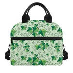 Christmas Ivy Leaf Pattern Print Insulated Lunch Bag