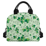 Christmas Ivy Leaf Pattern Print Insulated Lunch Bag
