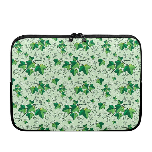 Christmas Ivy Leaf Pattern Print Laptop Sleeve