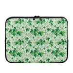 Christmas Ivy Leaf Pattern Print Laptop Sleeve