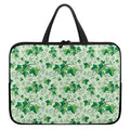 Christmas Ivy Leaf Pattern Print Laptop Sleeve With Handle