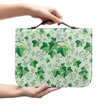Christmas Ivy Leaf Pattern Print Leather Bible Cover
