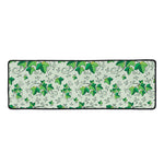 Christmas Ivy Leaf Pattern Print Long Kitchen Mat