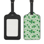 Christmas Ivy Leaf Pattern Print Luggage Tag