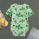 Christmas Ivy Leaf Pattern Print Men's Bodysuit
