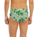 Christmas Ivy Leaf Pattern Print Men's Briefs