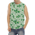 Christmas Ivy Leaf Pattern Print Men's Fitness Tank Top
