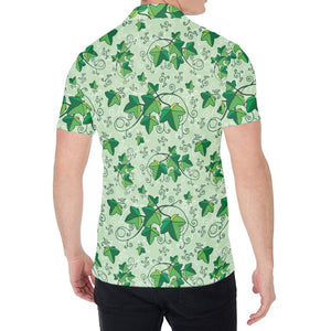 Christmas Ivy Leaf Pattern Print Men's Shirt