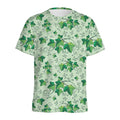 Christmas Ivy Leaf Pattern Print Men's Athletic T-Shirt