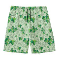 Christmas Ivy Leaf Pattern Print Men's Swim Trunks