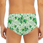 Christmas Ivy Leaf Pattern Print Men's Triangle Swim Briefs
