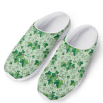Christmas Ivy Leaf Pattern Print Mesh Casual Shoes