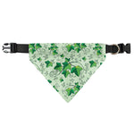 Christmas Ivy Leaf Pattern Print Over The Collar Dog Bandana