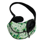 Christmas Ivy Leaf Pattern Print Pet Sling Carrier