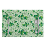 Christmas Ivy Leaf Pattern Print Placemat