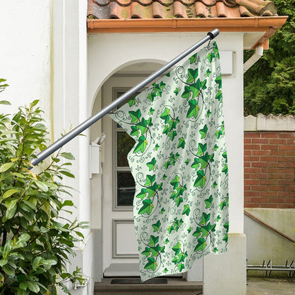 Christmas Ivy Leaf Pattern Print Polyester Flag