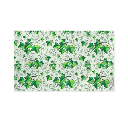 Christmas Ivy Leaf Pattern Print Polyester Flag