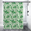 Christmas Ivy Leaf Pattern Print Premium Shower Curtain