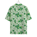 Christmas Ivy Leaf Pattern Print Rayon Hawaiian Shirt