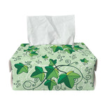 Christmas Ivy Leaf Pattern Print Rectangle Tissue Box Cover