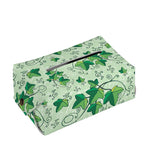 Christmas Ivy Leaf Pattern Print Rectangle Tissue Box Cover