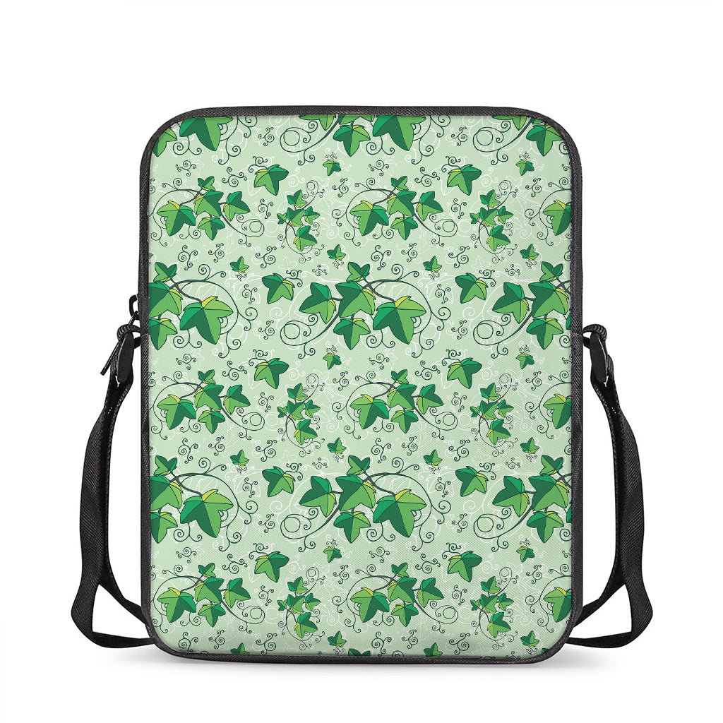 Christmas Ivy Leaf Pattern Print Rectangular Crossbody Bag