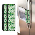Christmas Ivy Leaf Pattern Print Refrigerator Handle Covers