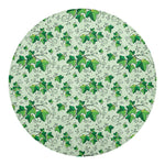 Christmas Ivy Leaf Pattern Print Round Blanket