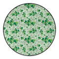 Christmas Ivy Leaf Pattern Print Round Floor Mat