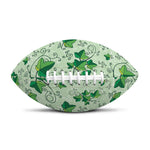 Christmas Ivy Leaf Pattern Print Rugby Ball