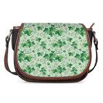 Christmas Ivy Leaf Pattern Print Saddle Bag