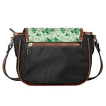 Christmas Ivy Leaf Pattern Print Saddle Bag