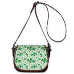 Christmas Ivy Leaf Pattern Print Saddle Bag