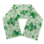 Christmas Ivy Leaf Pattern Print Scarf