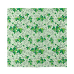 Christmas Ivy Leaf Pattern Print Silk Bandana