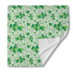 Christmas Ivy Leaf Pattern Print Silk Bandana