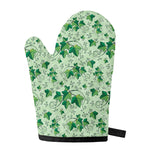 Christmas Ivy Leaf Pattern Print Single Oven Mitt