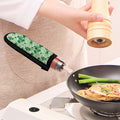 Christmas Ivy Leaf Pattern Print Skillet Handle Cover