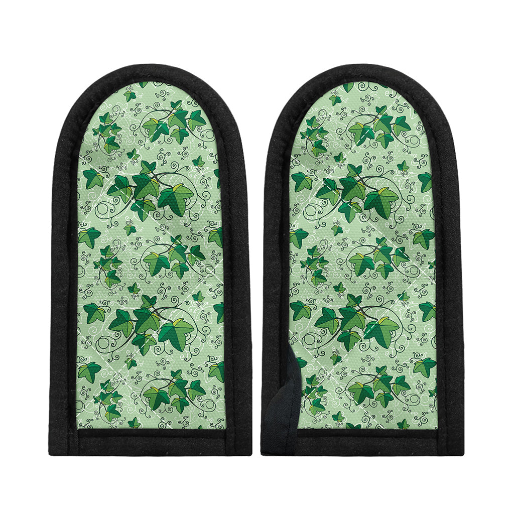 Christmas Ivy Leaf Pattern Print Skillet Handle Cover