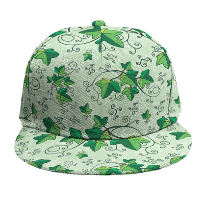 Christmas Ivy Leaf Pattern Print Snapback Cap