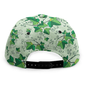 Christmas Ivy Leaf Pattern Print Snapback Cap