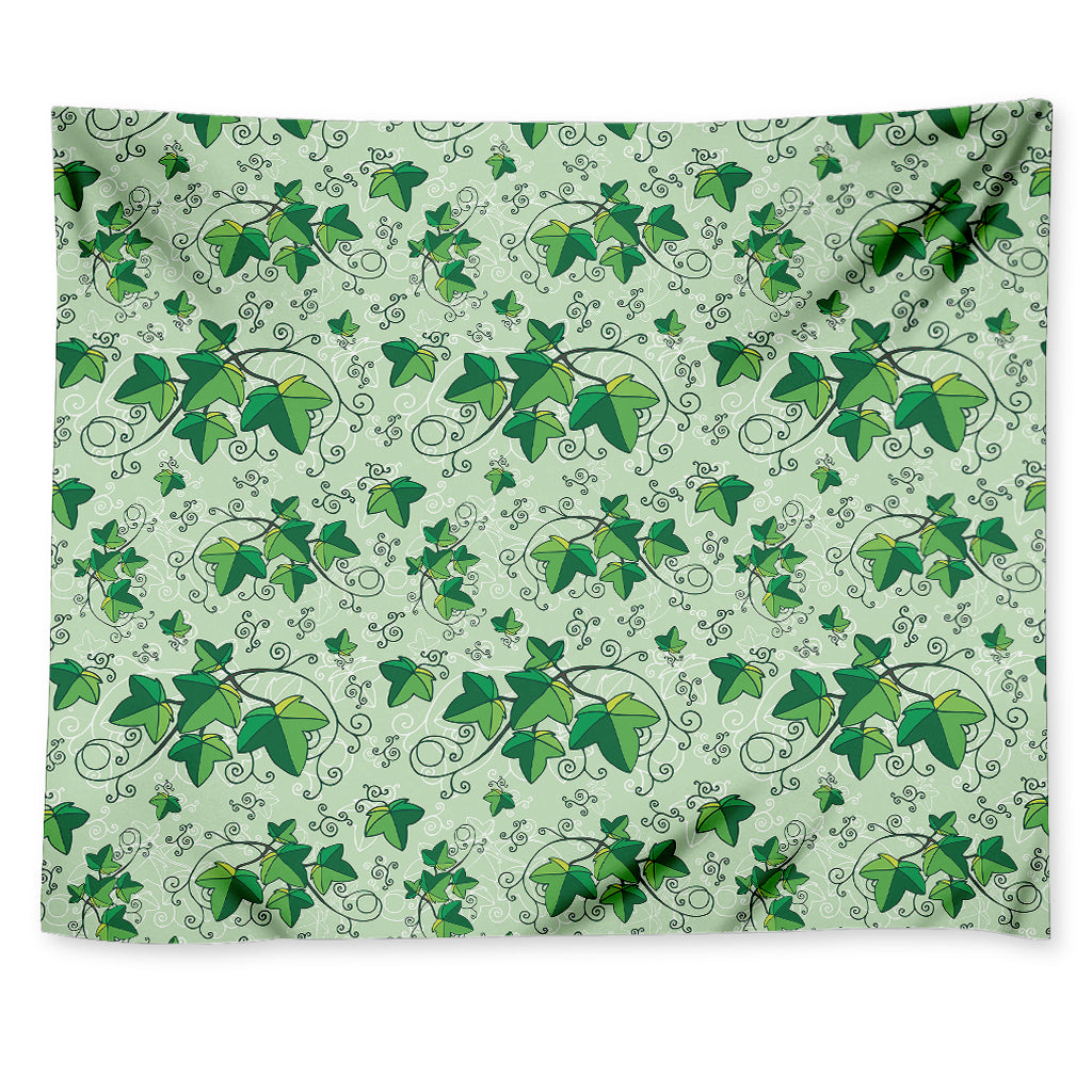 Christmas Ivy Leaf Pattern Print Tapestry