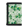 Christmas Ivy Leaf Pattern Print Trifold Wallet
