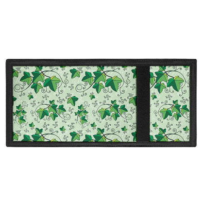 Christmas Ivy Leaf Pattern Print Trifold Wallet