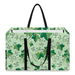 Christmas Ivy Leaf Pattern Print Utility Tote Bag