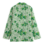 Christmas Ivy Leaf Pattern Print Women's Blazer